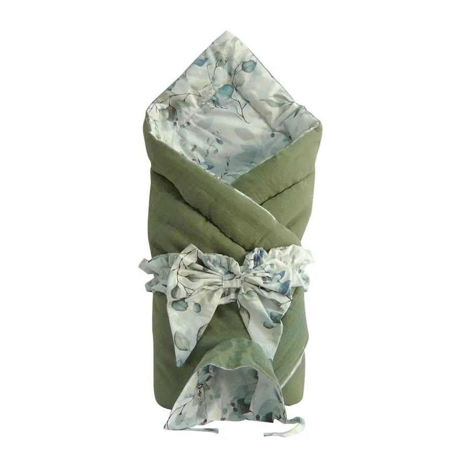 Elmalella Cassia Newborn Cocoon/Hat (Glade)