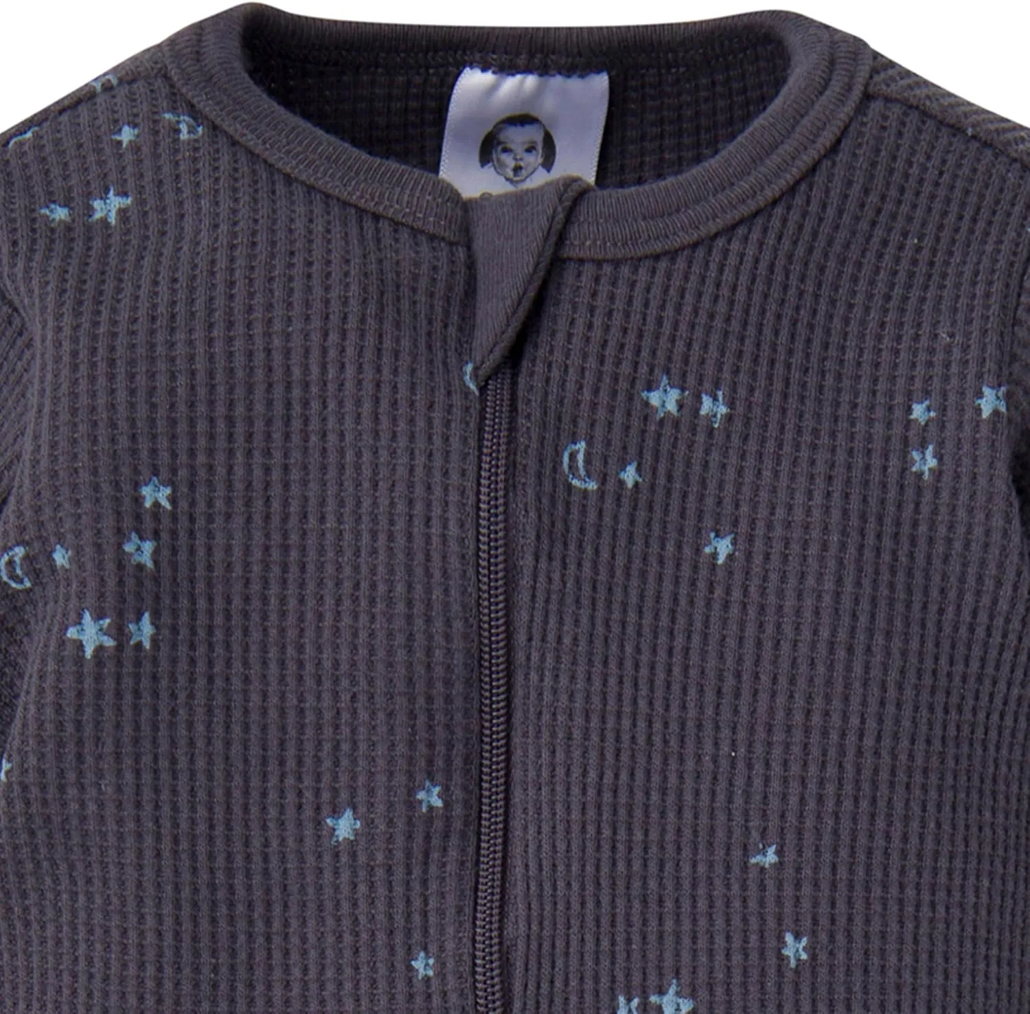 Gerber Unisex Baby 2-pack 2-way Zip Thermal Footed Sleep 'N Play