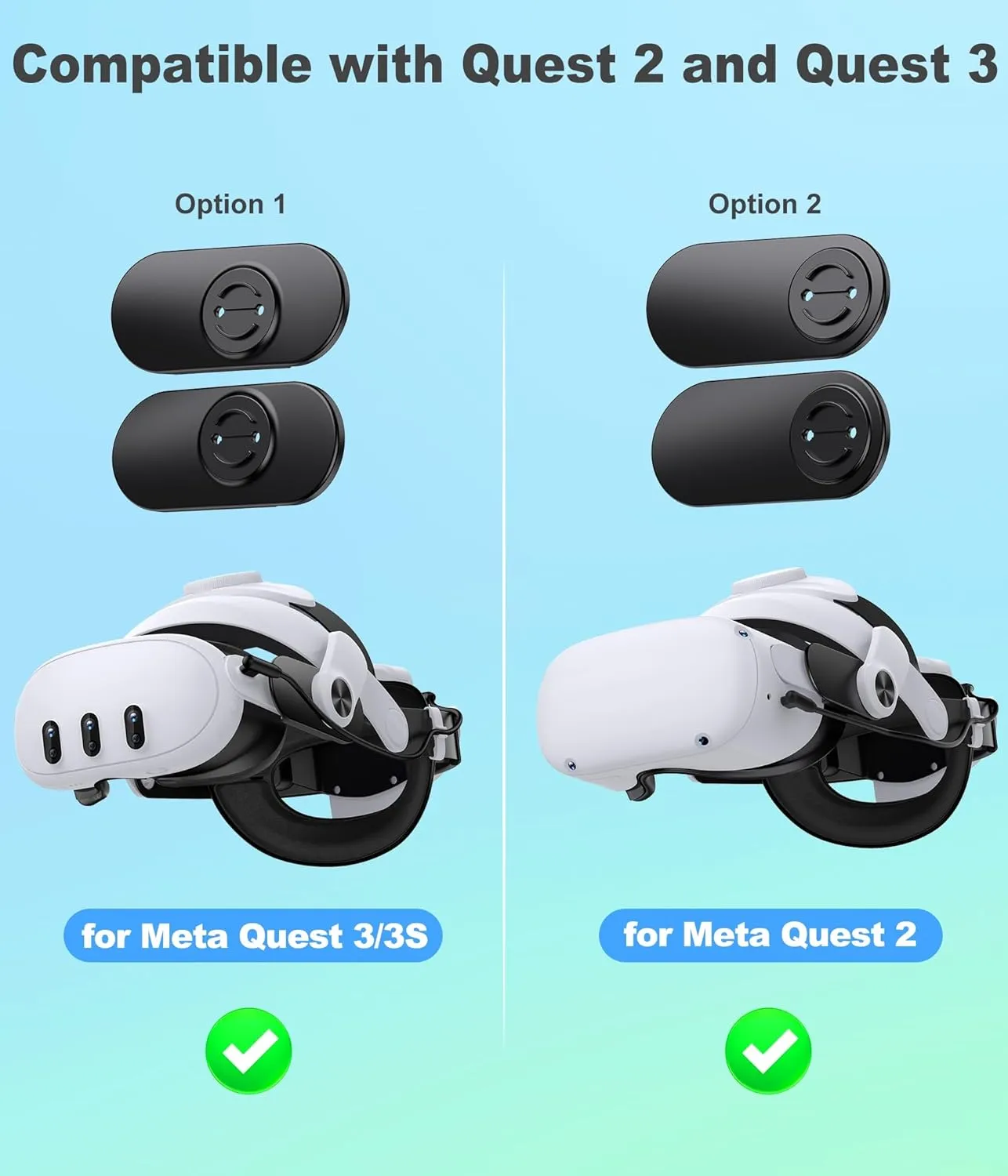 Head Strap for Meta Quest 3S/Quest 3 with Digital Display Battery and Charging Dock, Comfort Head Strap with Double Adjustament Dials, Enhanced, Balanced, Extra Time for Oculus Quest 2 Head Strap