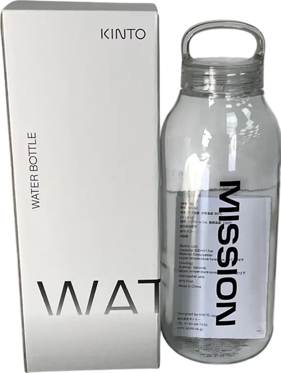 kinto White Water Bottle 500m One Size