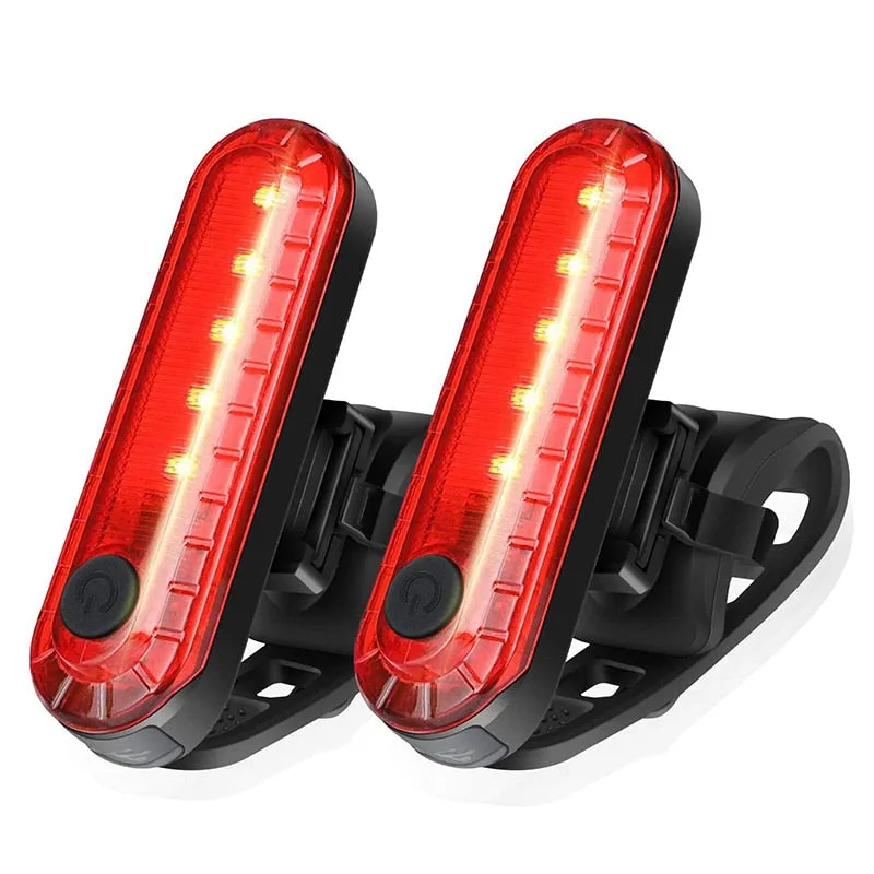 Rear Bike Tail Light USB Rechargeable