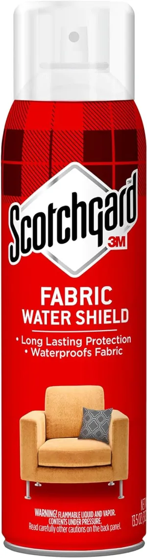 Scotchgard Fabric Water Shield, 13.5 Ounces, Repels Water, Ideal for Couches, Pillows, Furniture, Shoes and More, Long Lasting Protection