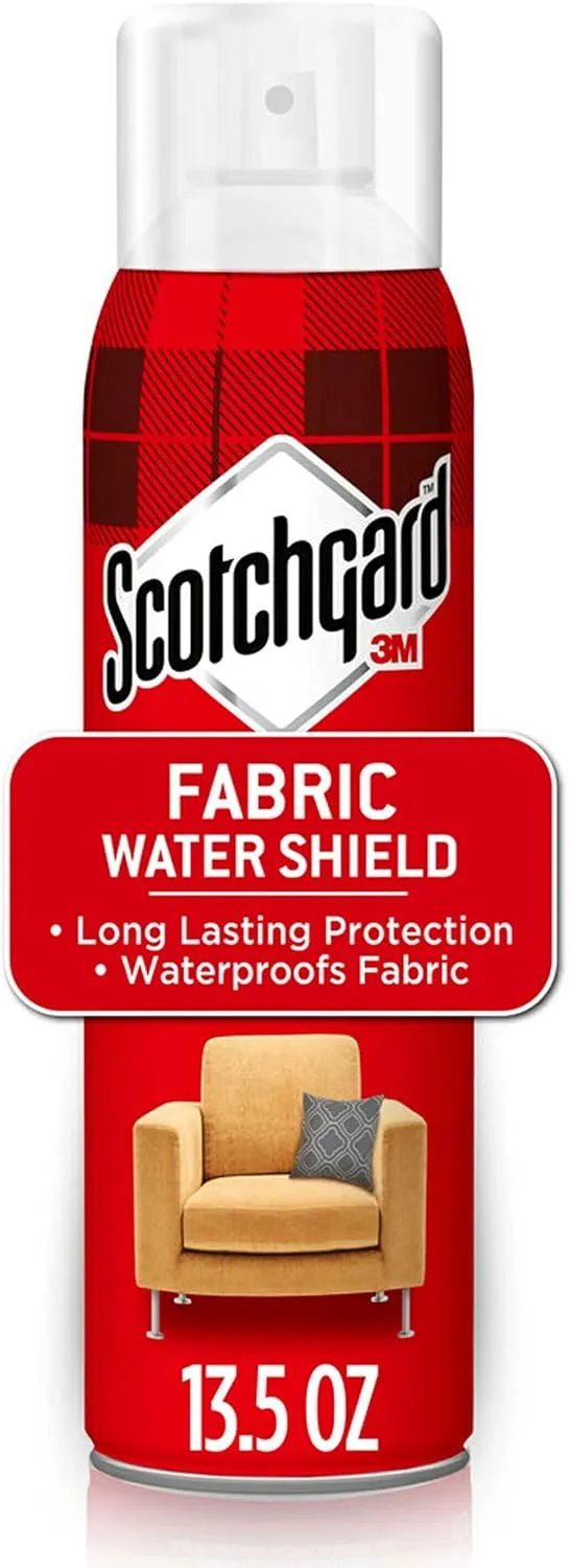 Scotchgard Fabric Water Shield, 13.5 Ounces, Repels Water, Ideal for Couches, Pillows, Furniture, Shoes and More, Long Lasting Protection