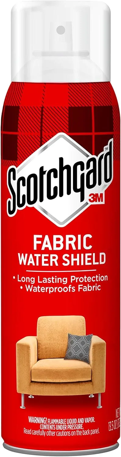 Scotchgard Fabric Water Shield, 13.5 Ounces, Repels Water, Ideal for Couches, Pillows, Furniture, Shoes and More, Long Lasting Protection