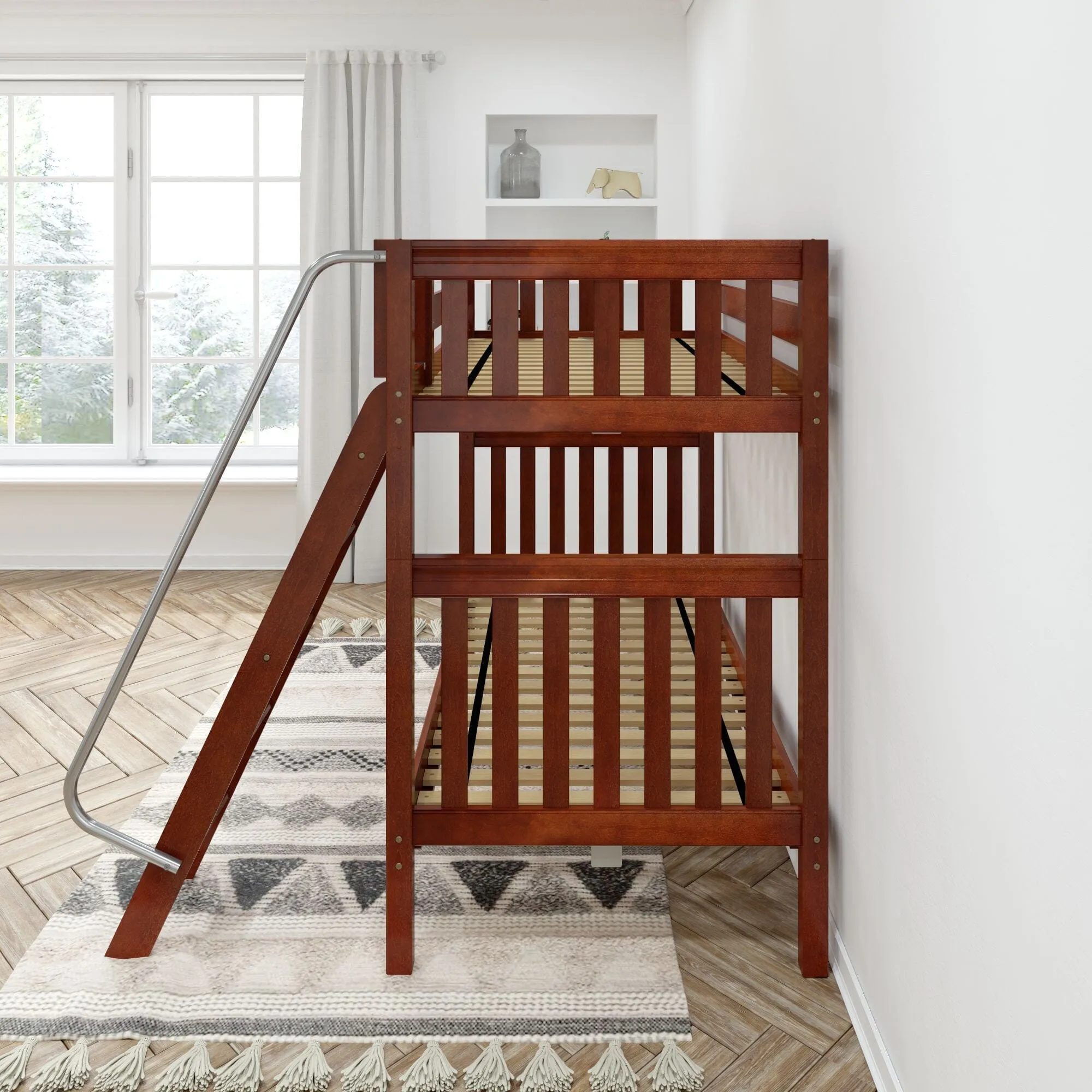 Twin XL High Bunk Bed with Ladder