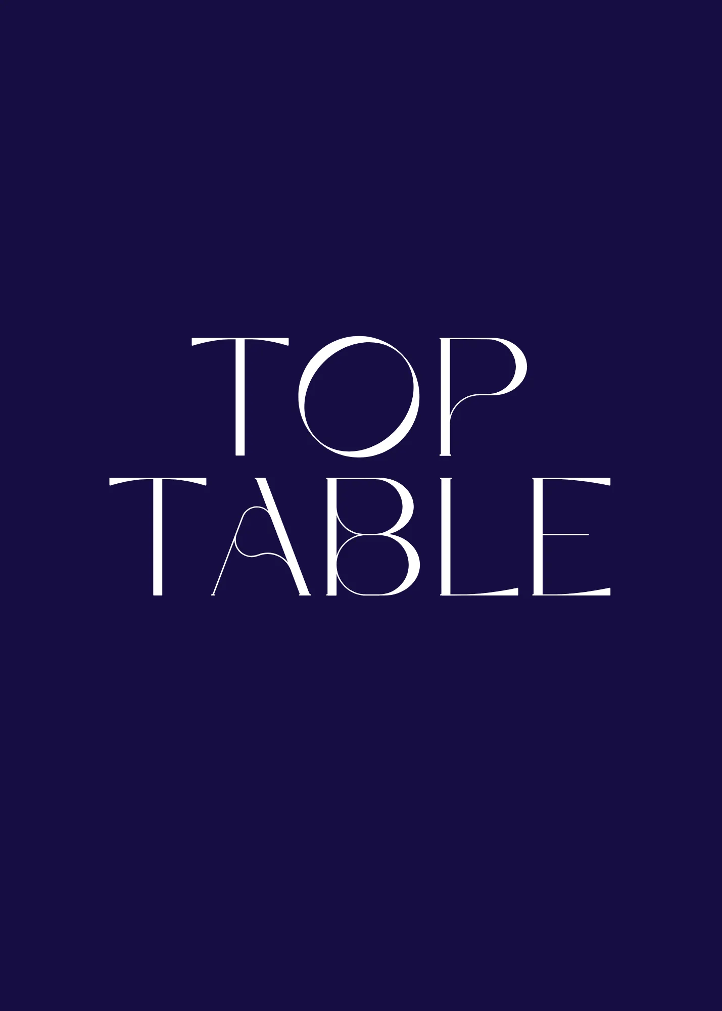Winter Navy Table Numbers
