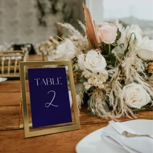 Winter Navy Table Numbers